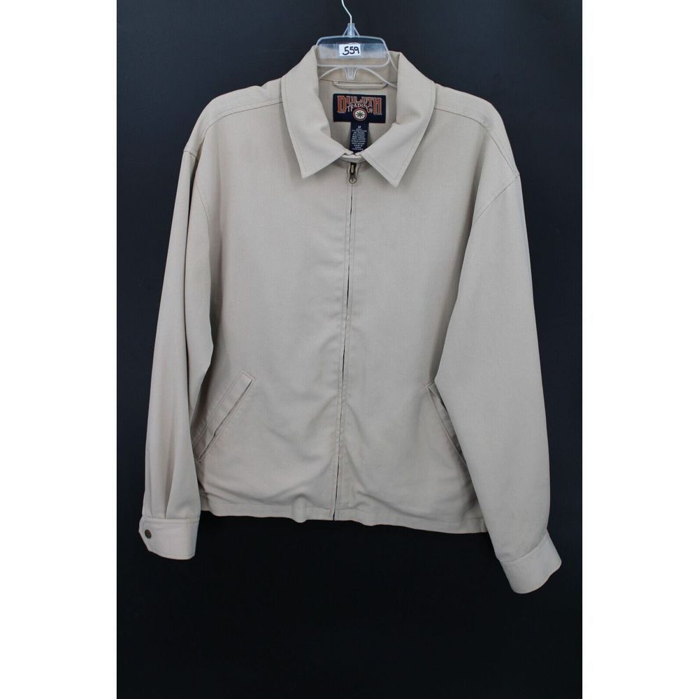 DULUTH TRADING CO VINTAGE KHAKI JACKET MENS MEDIUM
